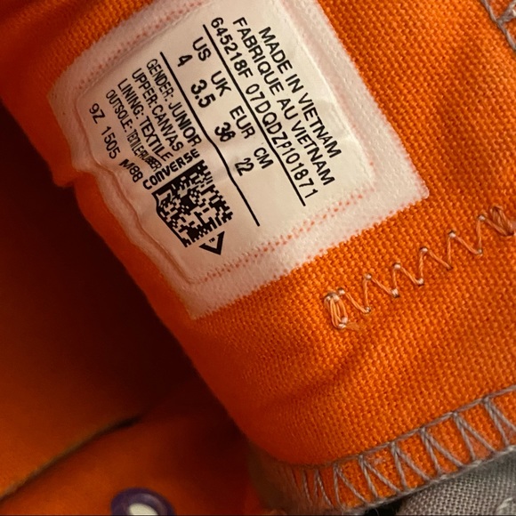 Tulle Layers Embellished Converse All Star Chuck Taylor Low Tops, W 5.5 / Jr 4 - Picture 12 of 12